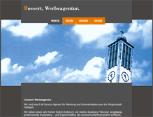 Tablet Screenshot of bossert-werbeagentur.de